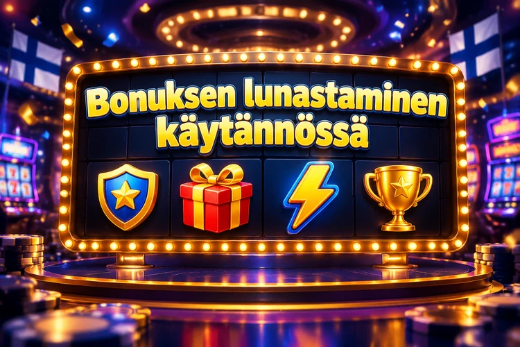 Bonuksen lunastaminen käytännössä
