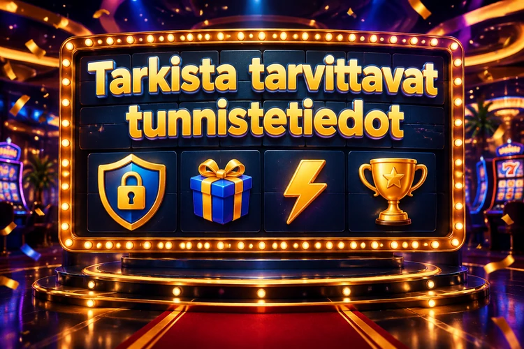 Tarkista tarvittavat tunnistetiedot